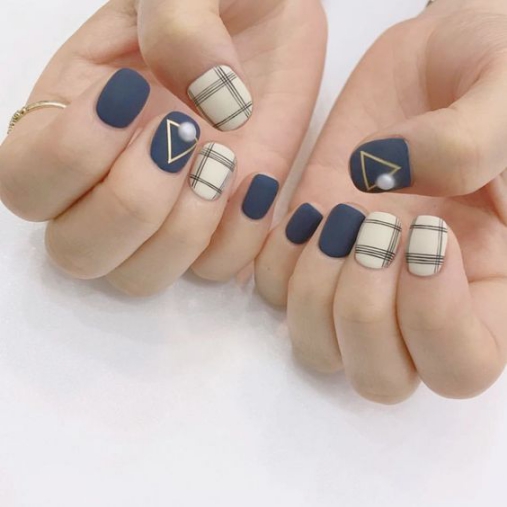 Các mẫu nail sọc caro đẹp nhất - lamnails.Net