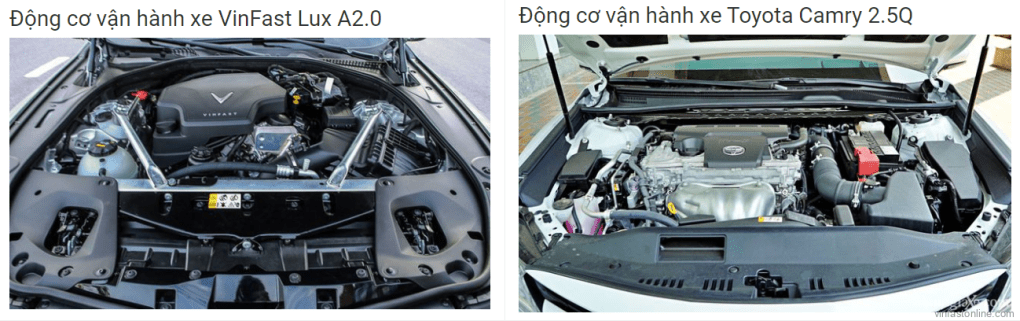 So sánh động cơ vận hành xe VinFast Lux A2.0 và Toyota Camry 2.5Q - lamnails.Net