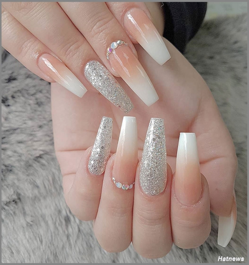 Các mẫu nail omber màu trắng đẹp nhất hiện nay - lamnails.Net