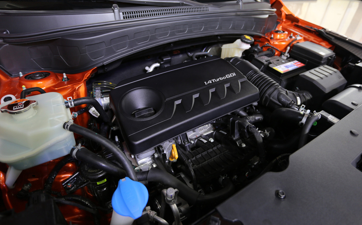 Khối động cơ 1.4 lít tăng áp trên mẫu xe Kia Seltos