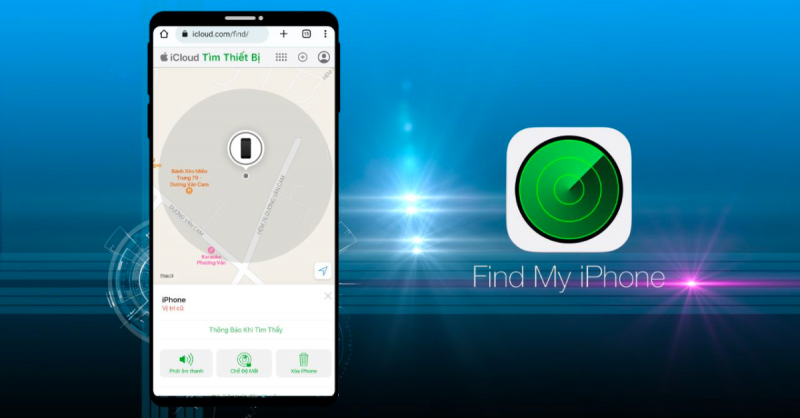 Hướng dẫn cách tìm iphone bị mất bằng điện thoại khác