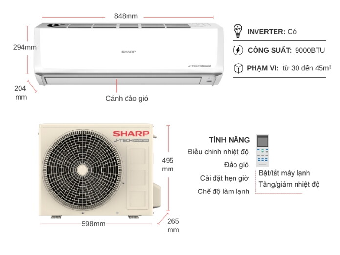 Giới thiệu máy lạnh Sharp AH-X10ZEW: Giải pháp làm lạnh hiệu quả cho không gian sống