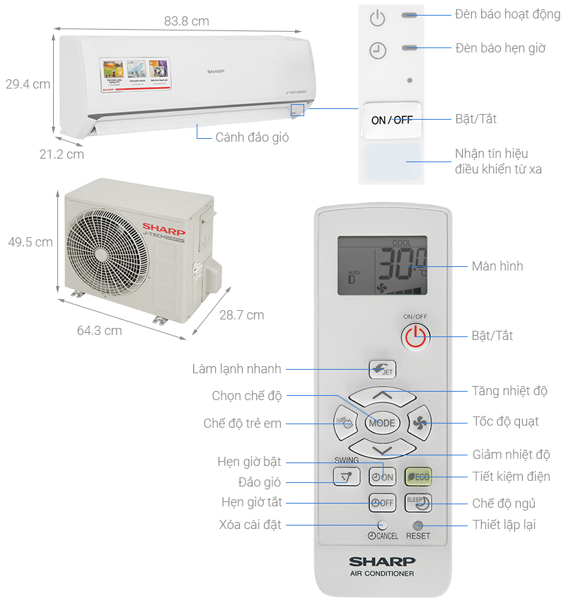 Giới thiệu máy lạnh Sharp AH-X10ZEW: Giải pháp làm lạnh hiệu quả cho không gian sống